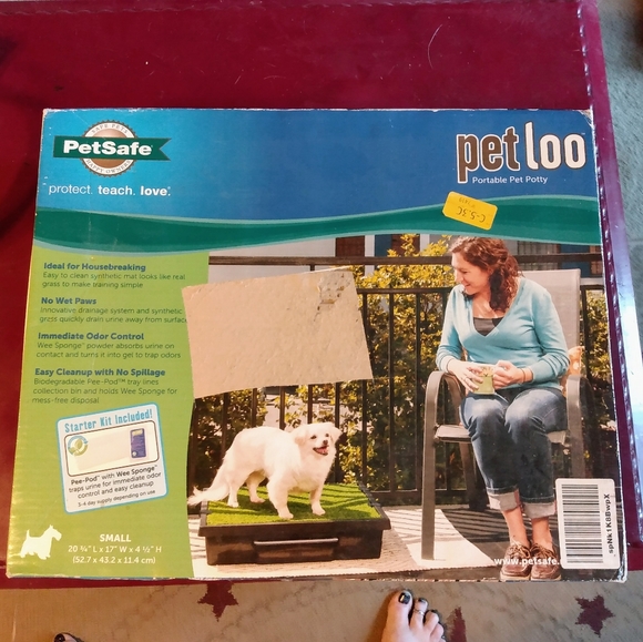 🐶Like New Petsafe Petloo Portable Pet Potty Small